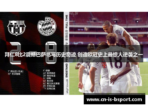 拜仁8比2震撼巴萨书写历史奇迹 创造欧冠史上最惊人逆袭之一 拜仁8比2震撼巴萨书写历史奇迹 创造欧冠史上最惊人逆袭之一